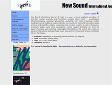 Tablet Screenshot of newsound.org.rs