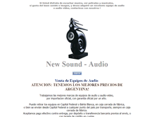 Tablet Screenshot of newsound.com.ar